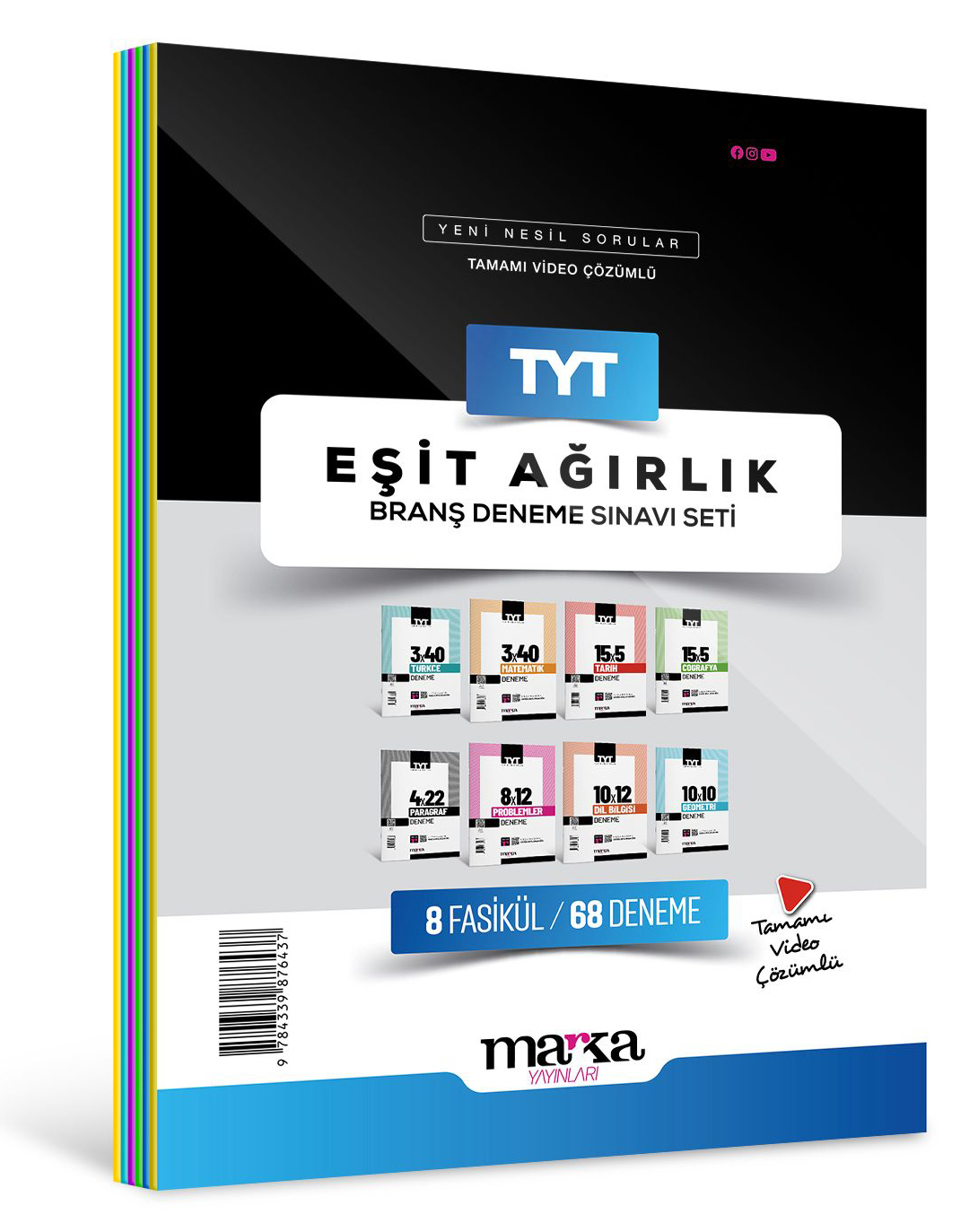 2026 TYT Eşit Ağırlık Branş Deneme Sınavı Seti 8 Fasikül 68 Deneme Marka Yayınları